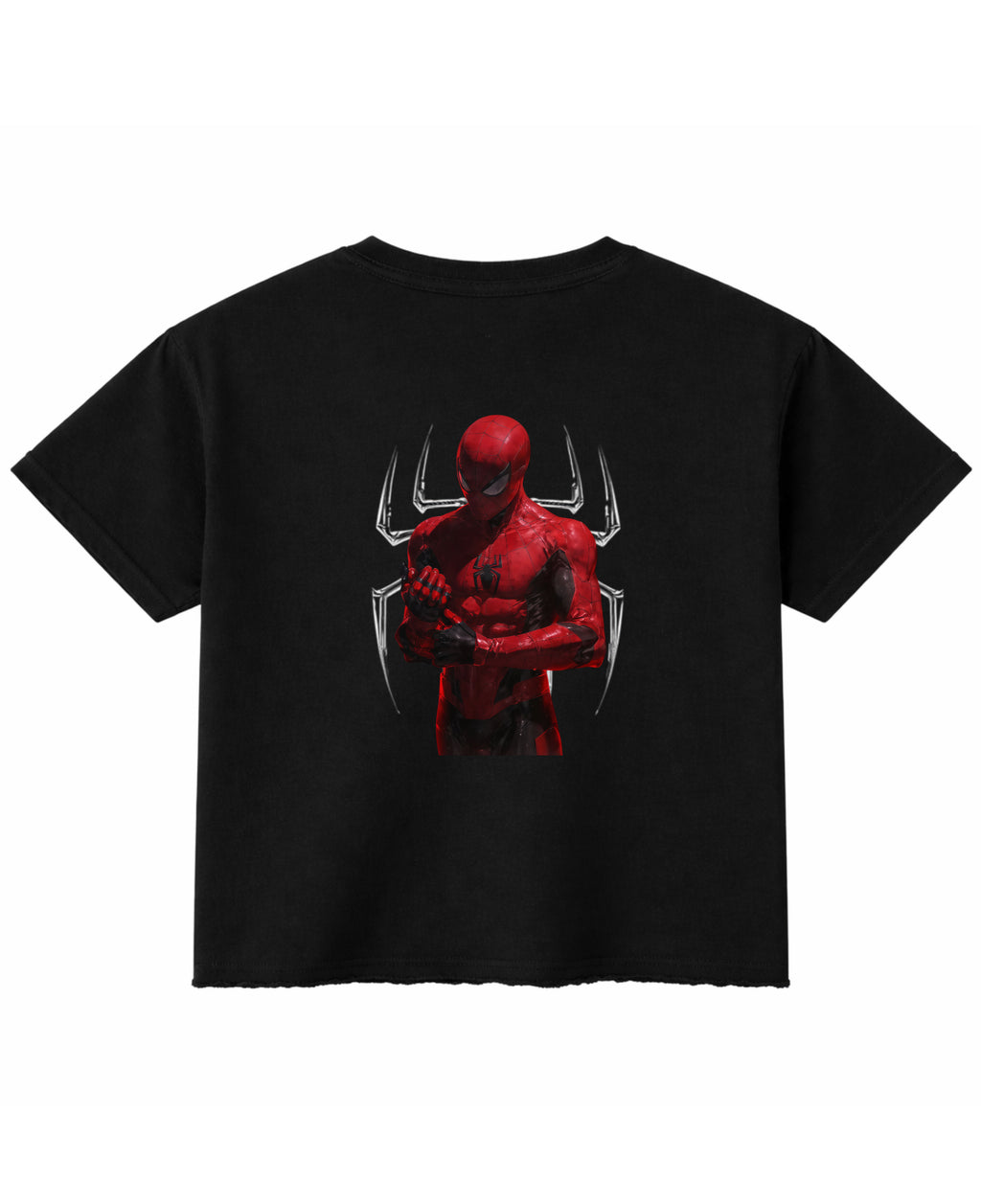 Black Boxy Fit T-shirt Back Design