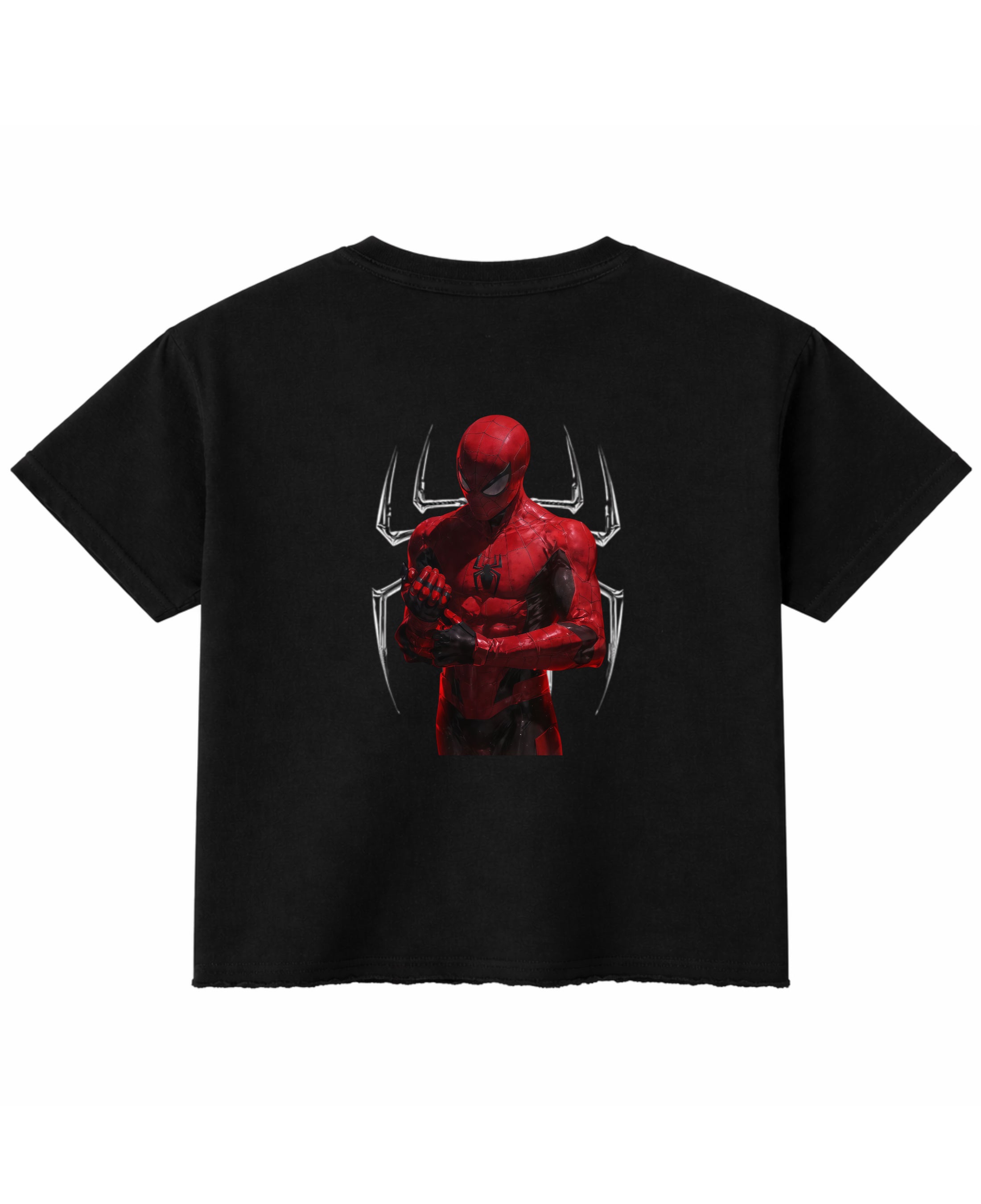 Black Boxy Fit T-shirt Back Design