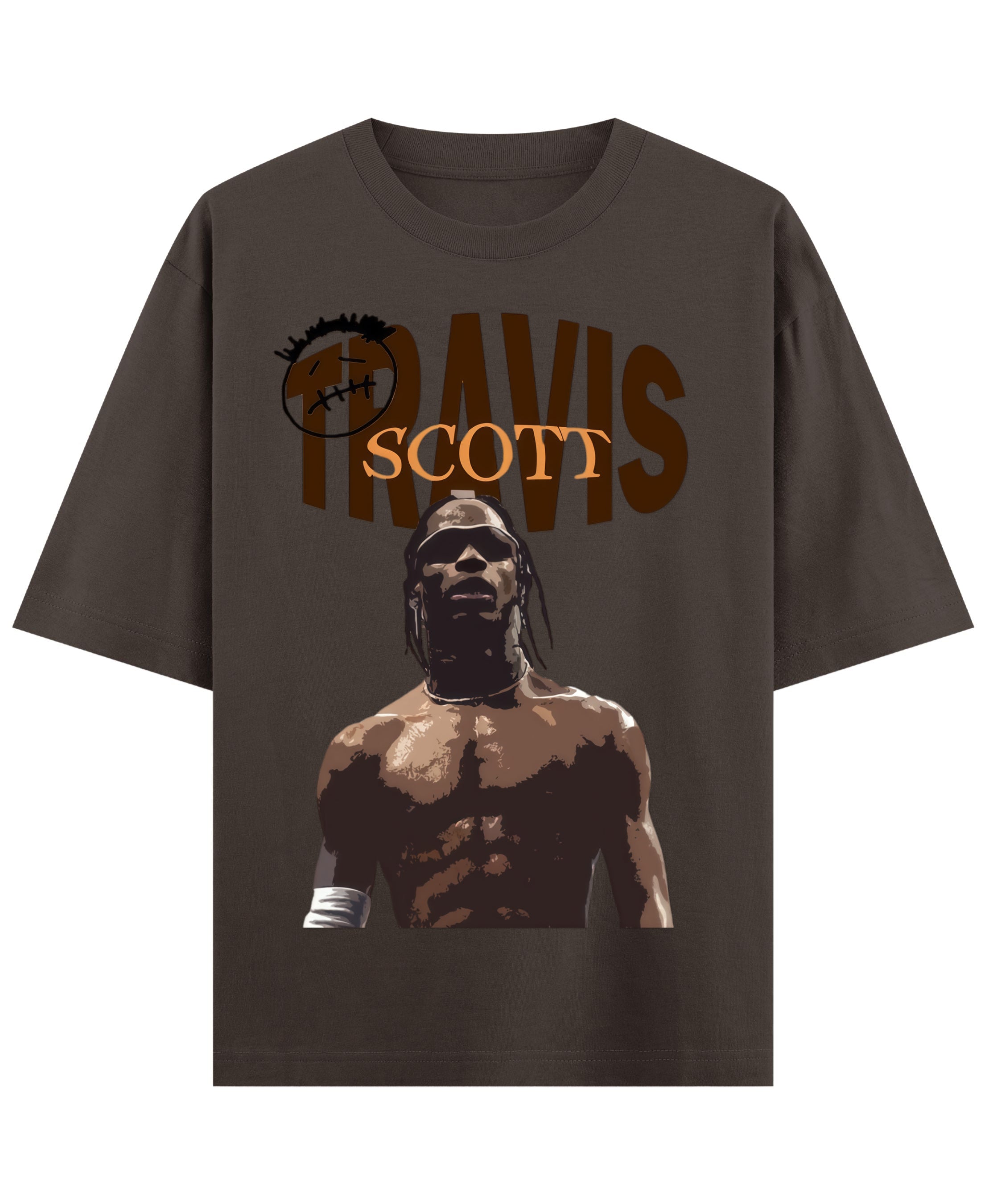 Coffee Oversized T-Shirt Front Design