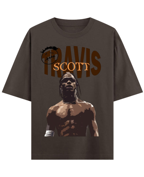Coffee Oversized T-Shirt Front Design